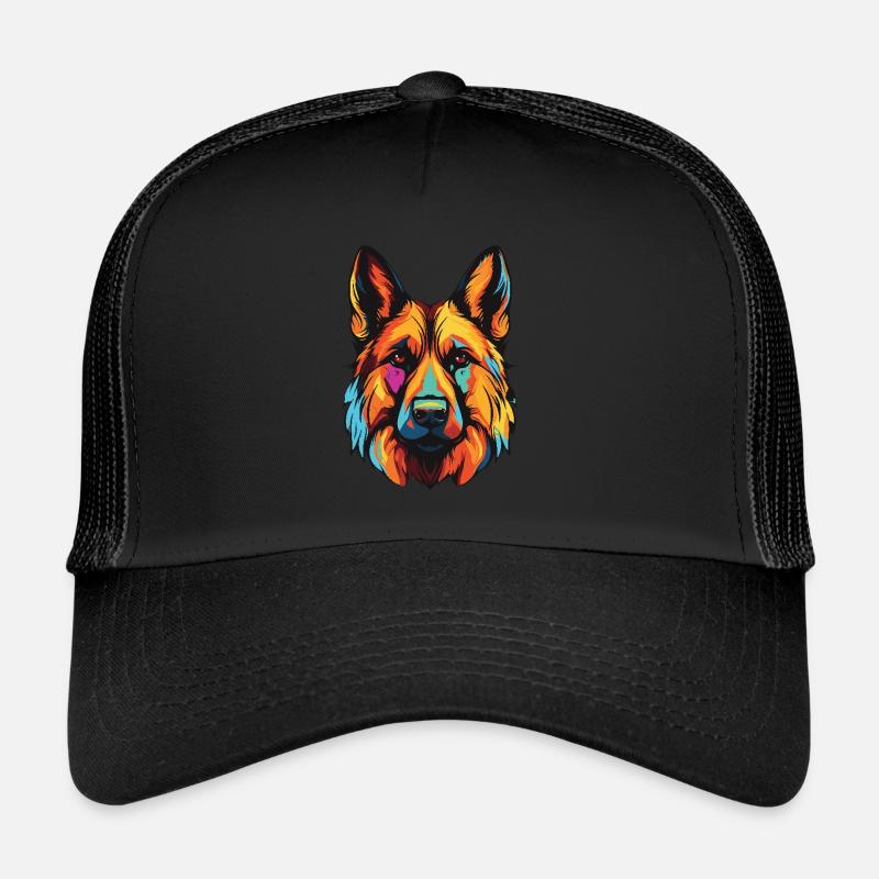 German Shepherd Dog Portrait Trucker Cap