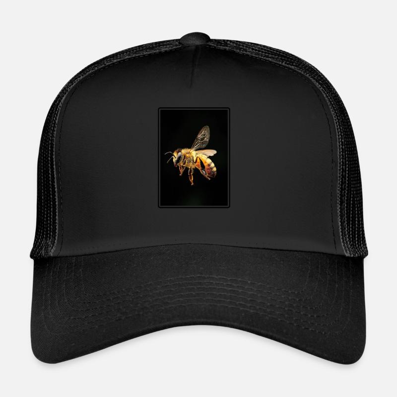 Bienen Biene - Trucker Cap - Schwarz/Schwarz