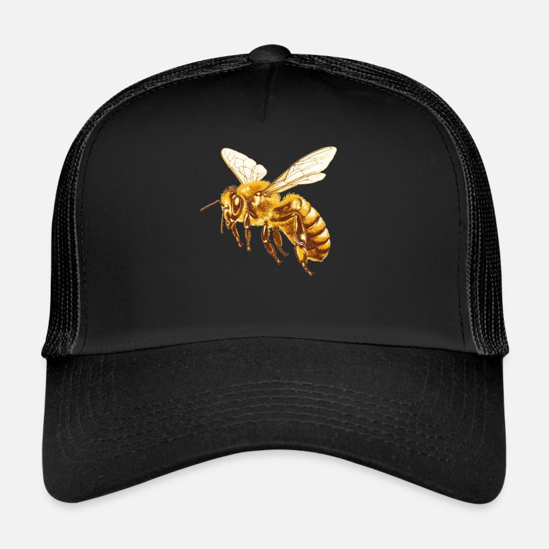 Bienen Biene - Trucker Cap - Schwarz/Schwarz