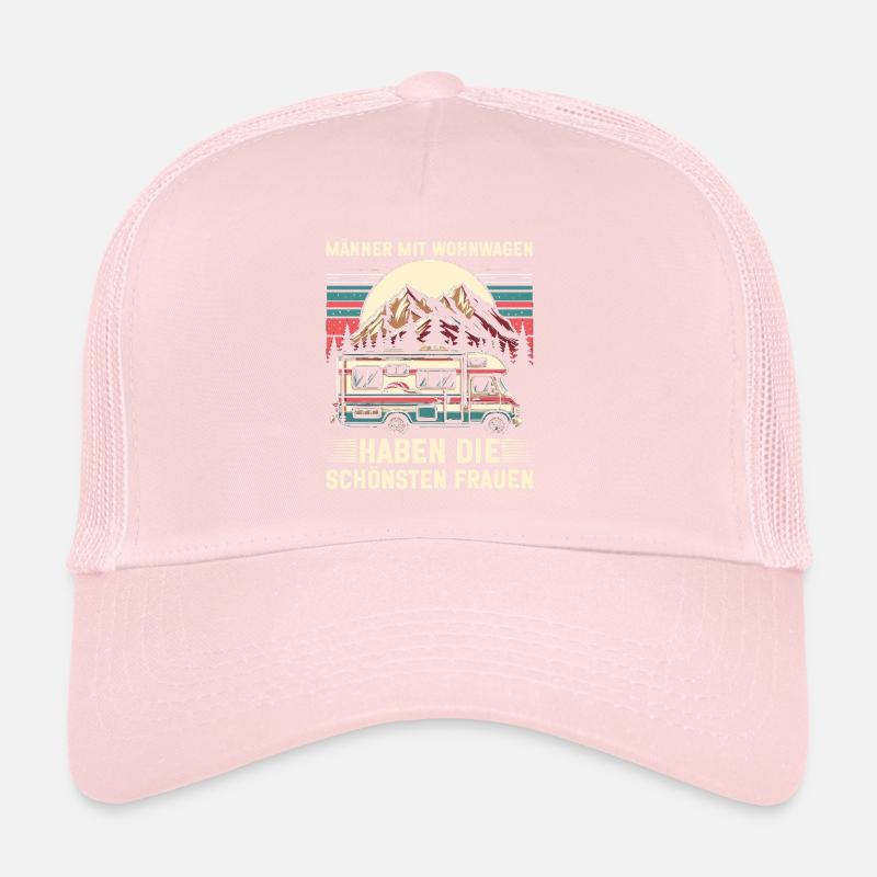 Camper Caravan Campfire Camping holiday Trucker Cap