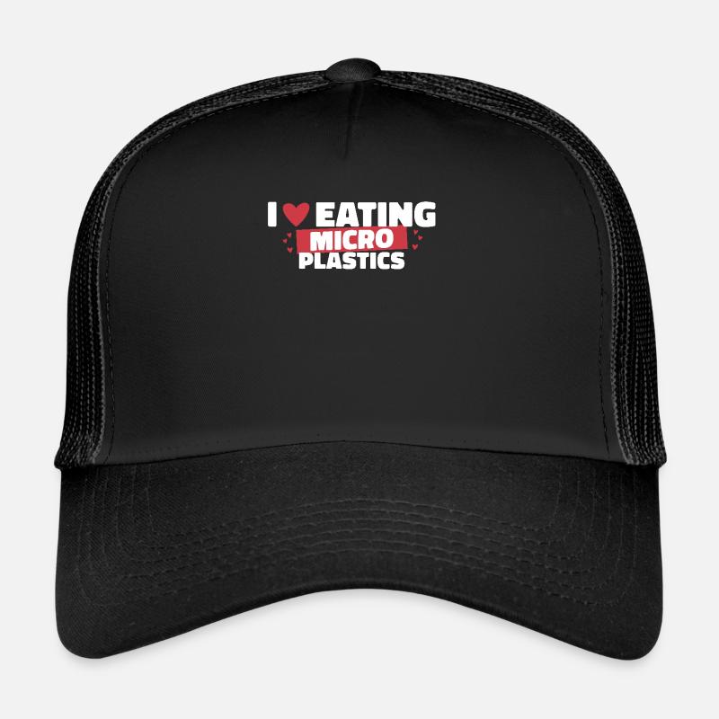 I love to eat microplastics Trucker Cap