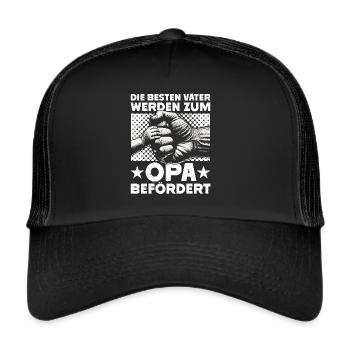 Grandpa, Grandpa, Grandpa, Grandpapa - Trucker Cap - black/black - Front