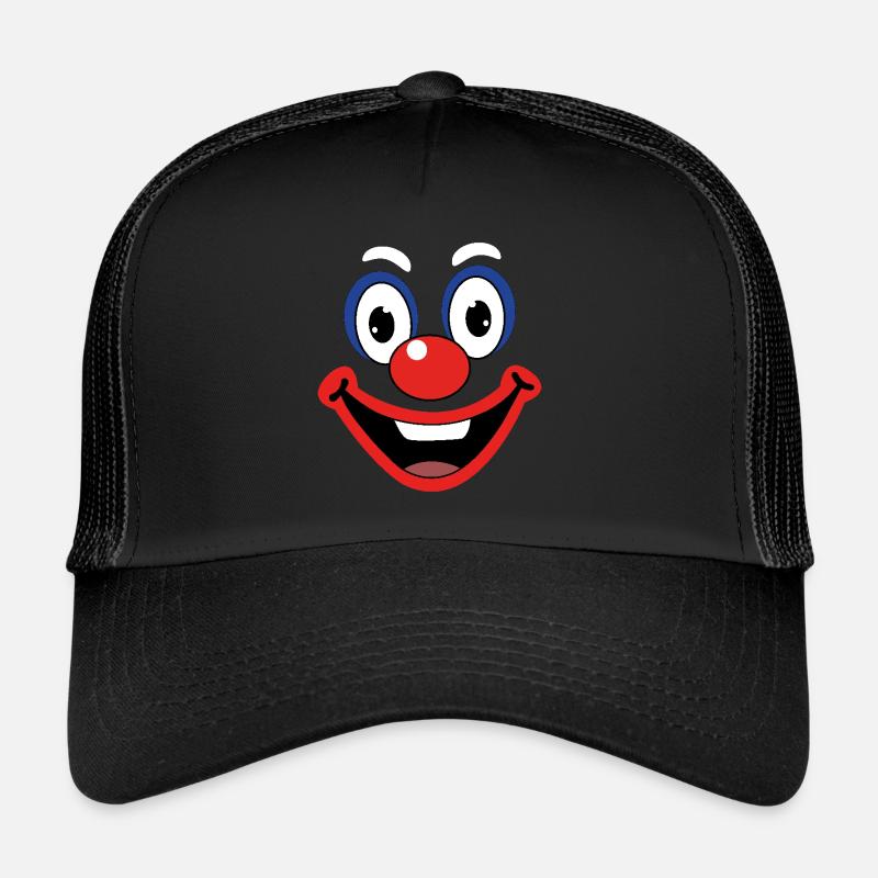 Carnival Funny Clown Face Costume Trucker Cap
