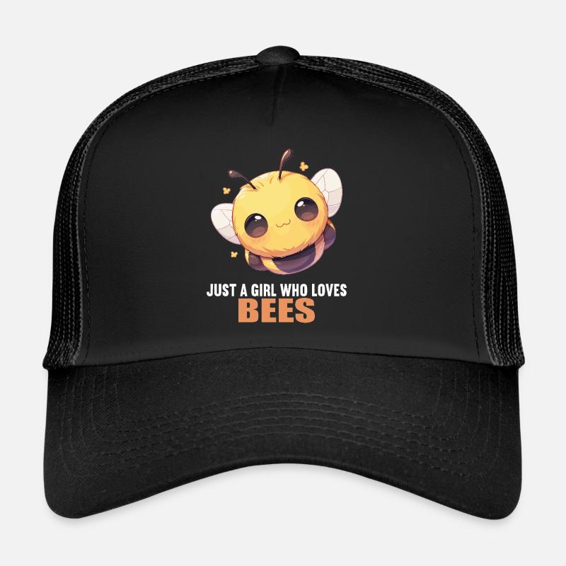 Bienen Biene - Trucker Cap - Schwarz/Schwarz