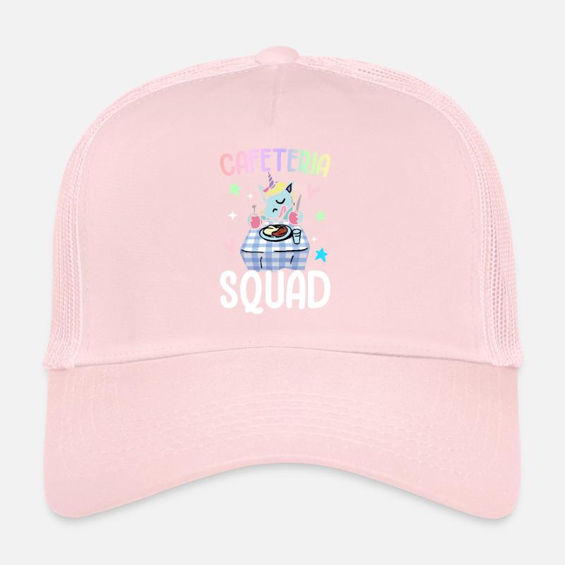 Cafétéria Escouade Cafétéria Équipage Déjeuner Dame Graphique Casquette trucker 