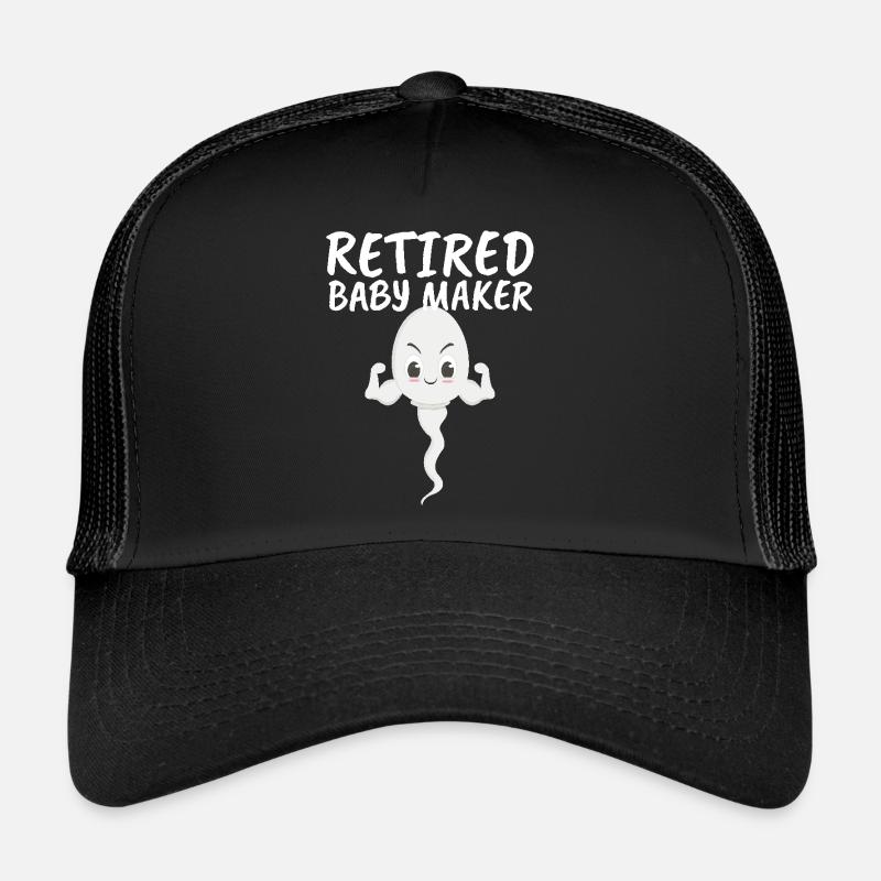 Retired Baby Maker Birth Control Vasectomy Trucker Cap