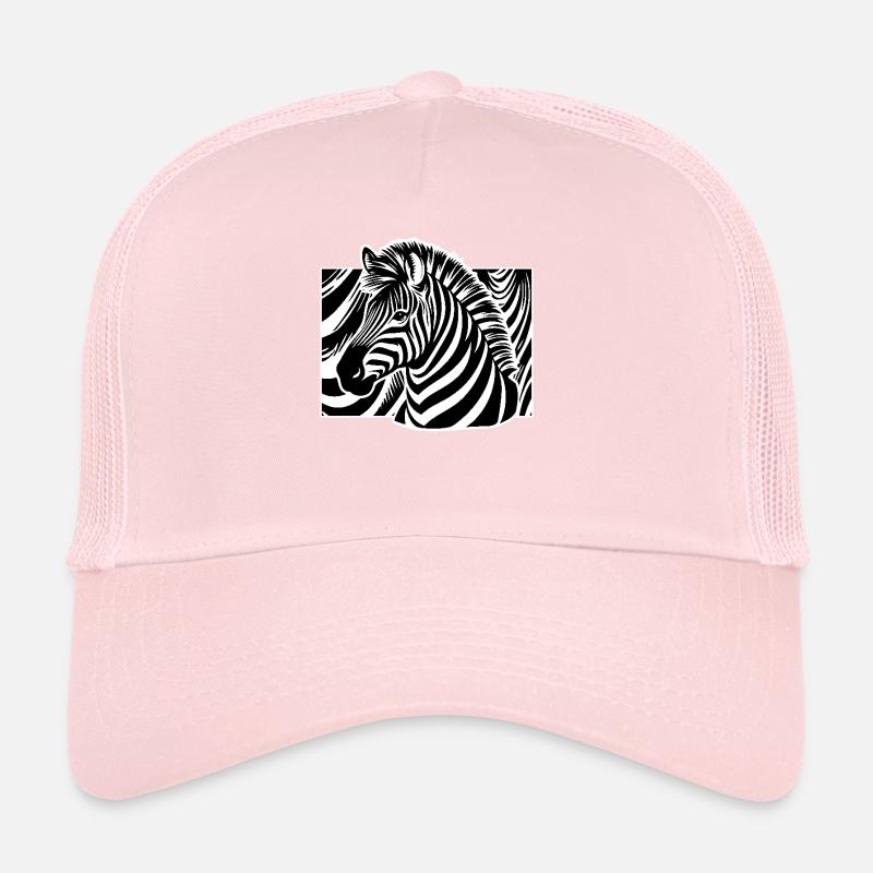 Stylish Zebra Animals Black & White Trucker Cap