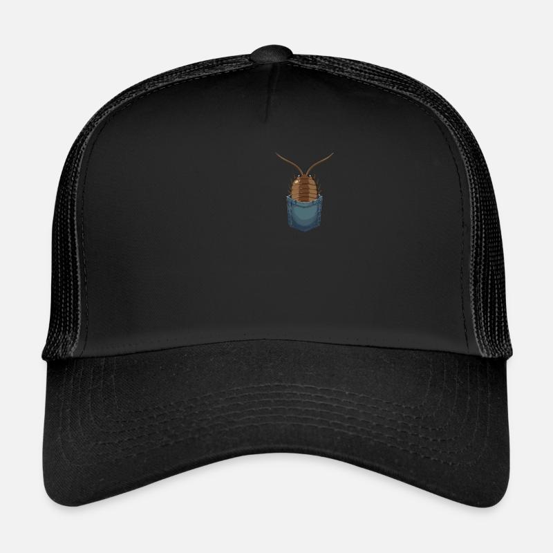 Pill Bug Illustration for Rollie Pollie Mom Isopod Trucker Cap