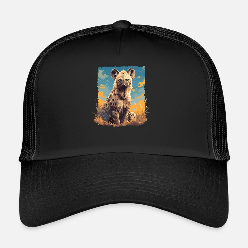 Hyänen Hyäne - Trucker Cap - Schwarz/Schwarz