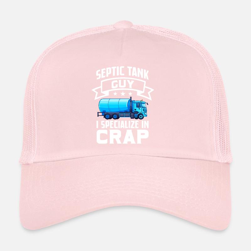 Fosse septique Guy Je me spécialise dans les eaux usées de merde Casquette trucker 