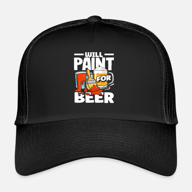 Maler: Werde Für Bier Malen Kunst Trucker Cap
