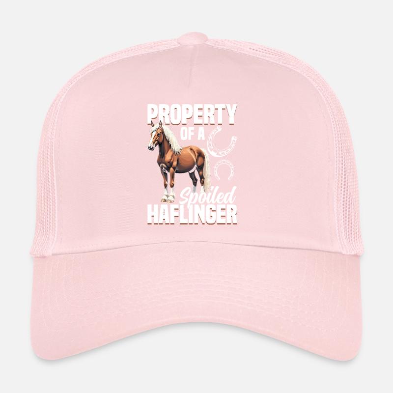 Propriété d’un cheval équestre Haflinger gâté Casquette trucker 