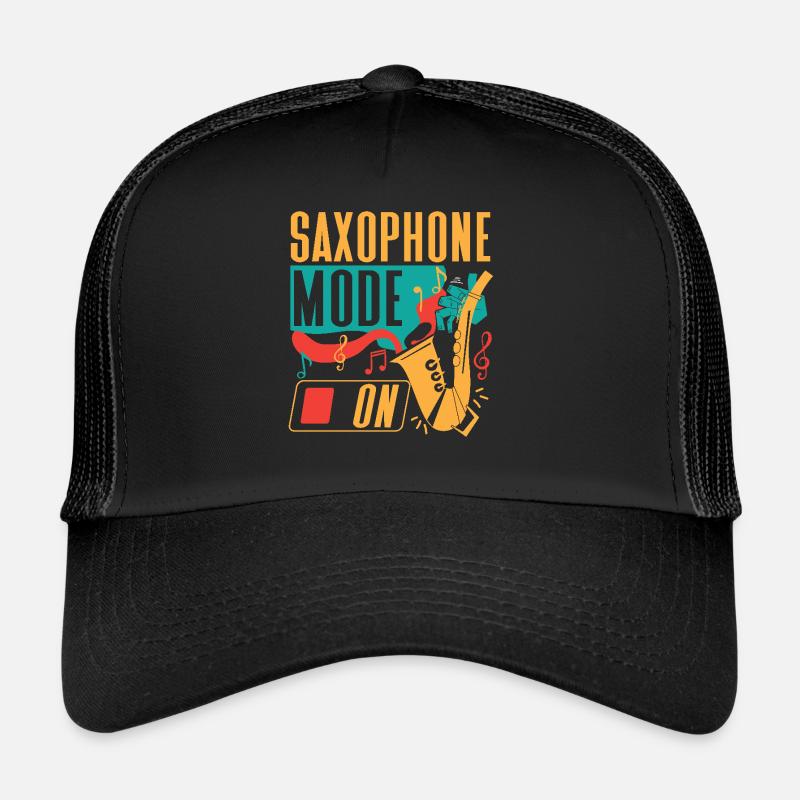 Saxophone Saxophone Mode On Trucker Cap