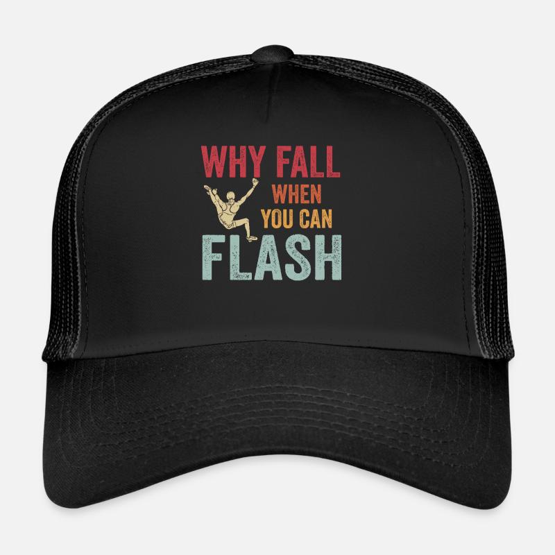 Boulderer Chalk Up Und Flash Bouldering Trucker Cap