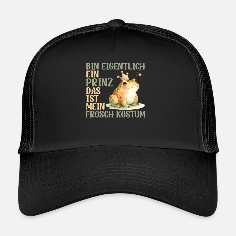 Karneval Frösche BIN EIGENTLICH EIN PRINZ FROSCH Trucker Cap