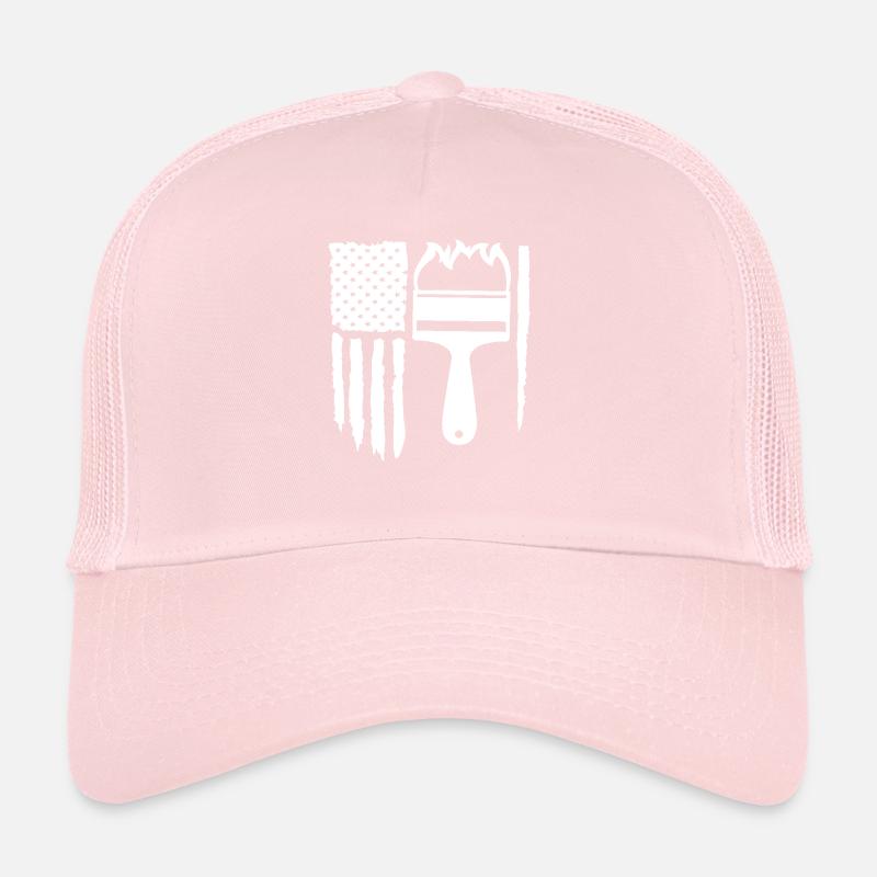 Peintre Drapeau Pinceau Créativité Casquette trucker 