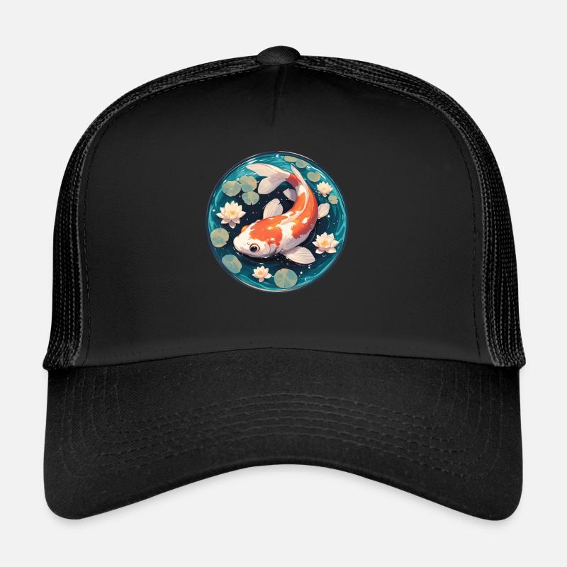 Koi Koi Carpe - Casquette trucker  - noir/noir