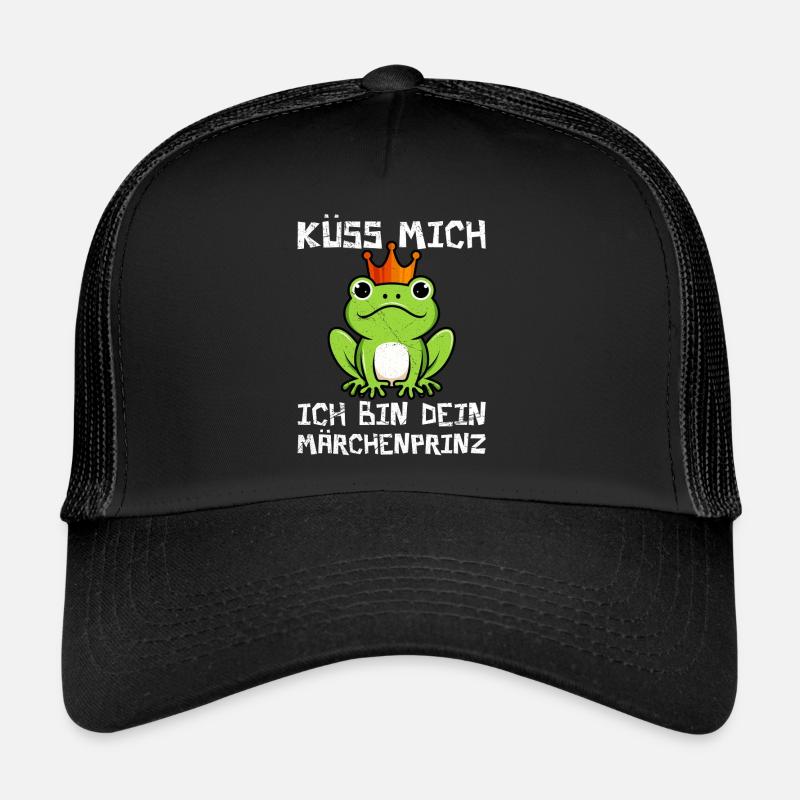 Froschkostüm KÜSS MICH ICH BIN EIN MÄRCHENPRINZ Trucker Cap