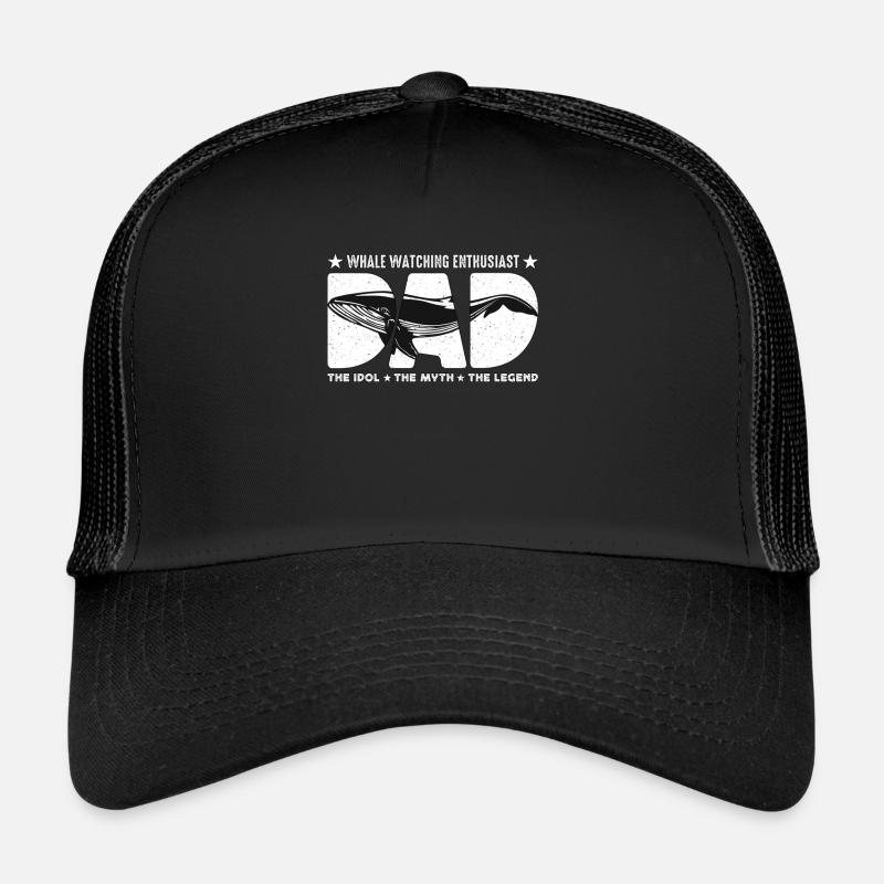 Passionné d’observation des baleines papa le biologiste marin Casquette trucker 