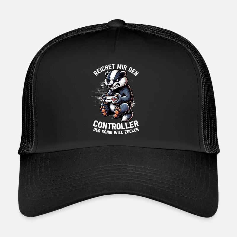 Reichet Mir Den Controller Der König Will Zocken Trucker Cap