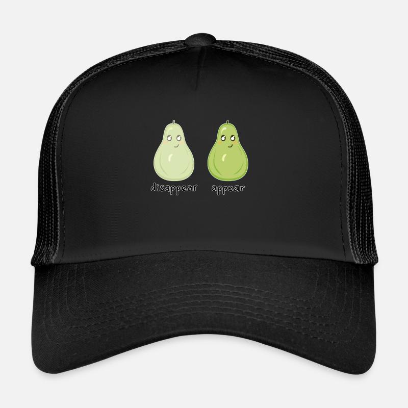 Funny Pears Disappear Appear Trucker Cap