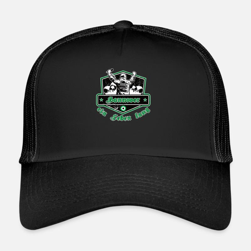 Hannover ein Leben Lang No II - Trucker Cap - Schwarz/Schwarz