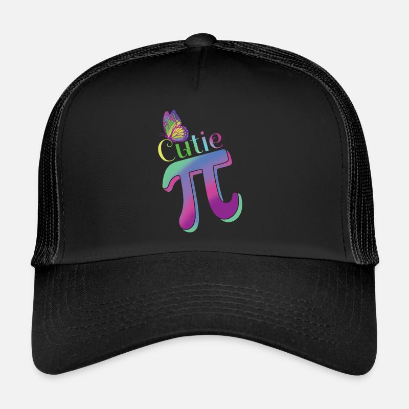 Süßes Pi Zeichen für Pi-Tag Fans - Trucker Cap - Schwarz/Schwarz