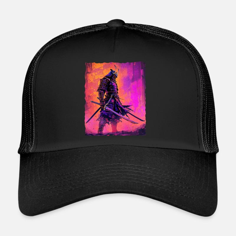 Samurai Warrior Honor and Strength Anime Trucker Cap