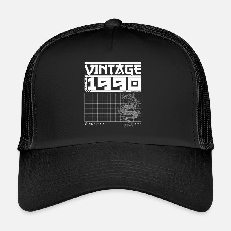 Samurai Spirit Born 1990 - Vintage Dragon 35th - Trucker Cap - black/black