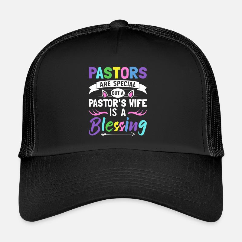 Die Frau eines Pastors ist ein Segen Kirchenführer Trucker Cap