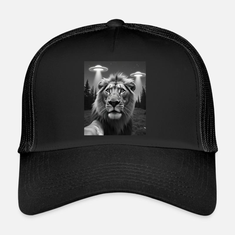 UFO Funny Lion Trucker Cap