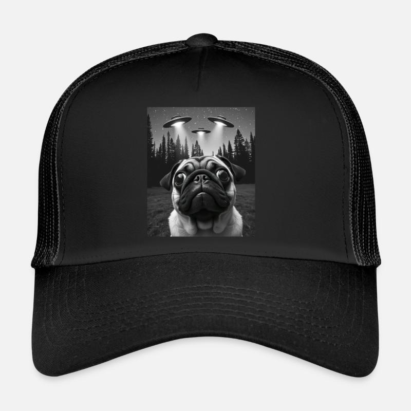 Ufo Lustiger Hund Trucker Cap