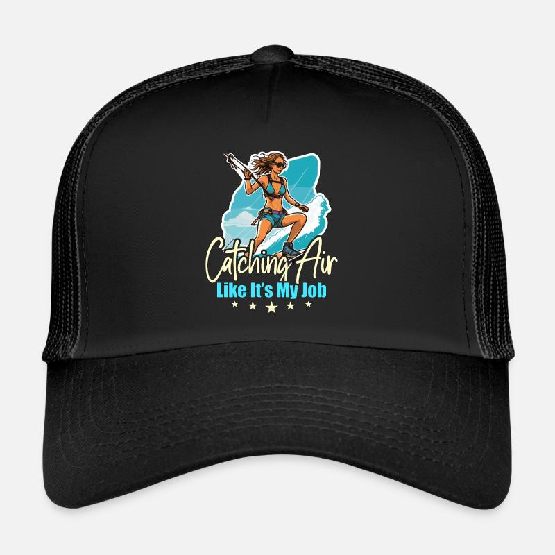 Kiteboarding Catching Air Like It's Windsurfing Trucker Cap