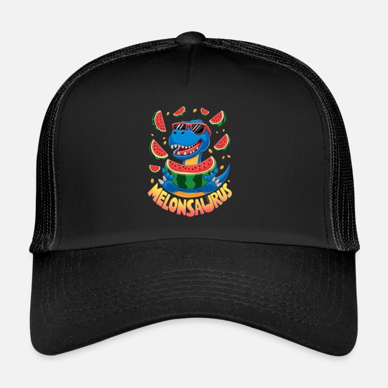 Melonsaurus Lustiger Dinosaurier für einen Trucker Cap