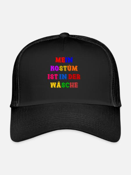 Carnival Costume Women's Gift Carnival Carnival - Trucker Cap - black/black - Front
