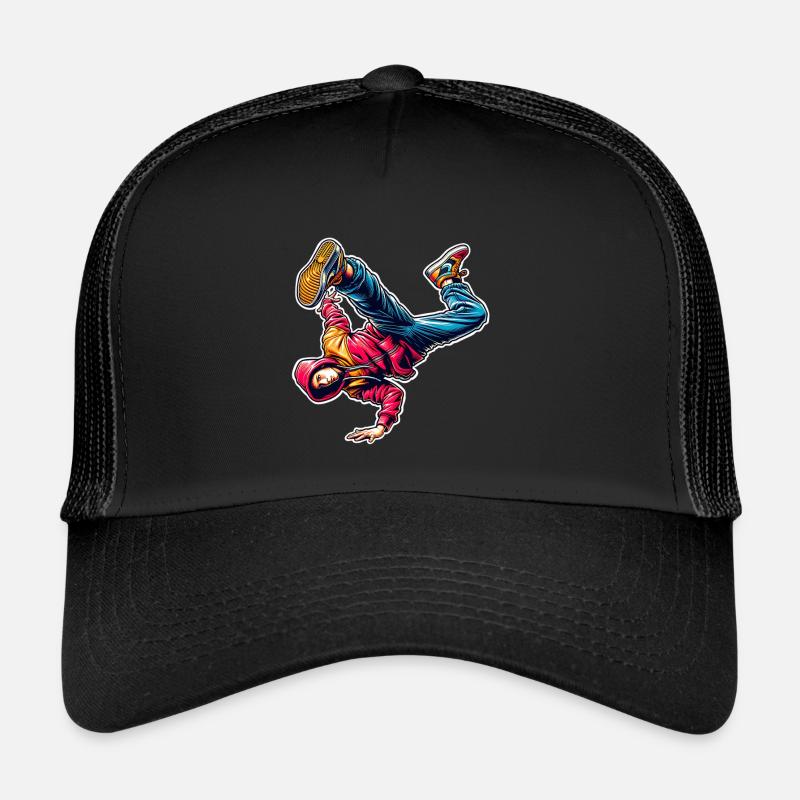 Breakdance - Trucker Cap - Schwarz/Schwarz