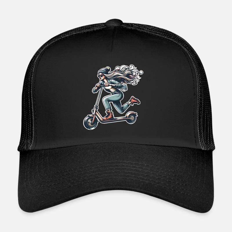 E-Scooter E-Scooter Femme Scooter Casquette trucker 