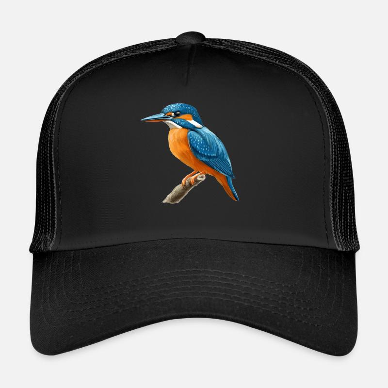 Eisvögel Eisvogel - Trucker Cap - Schwarz/Schwarz