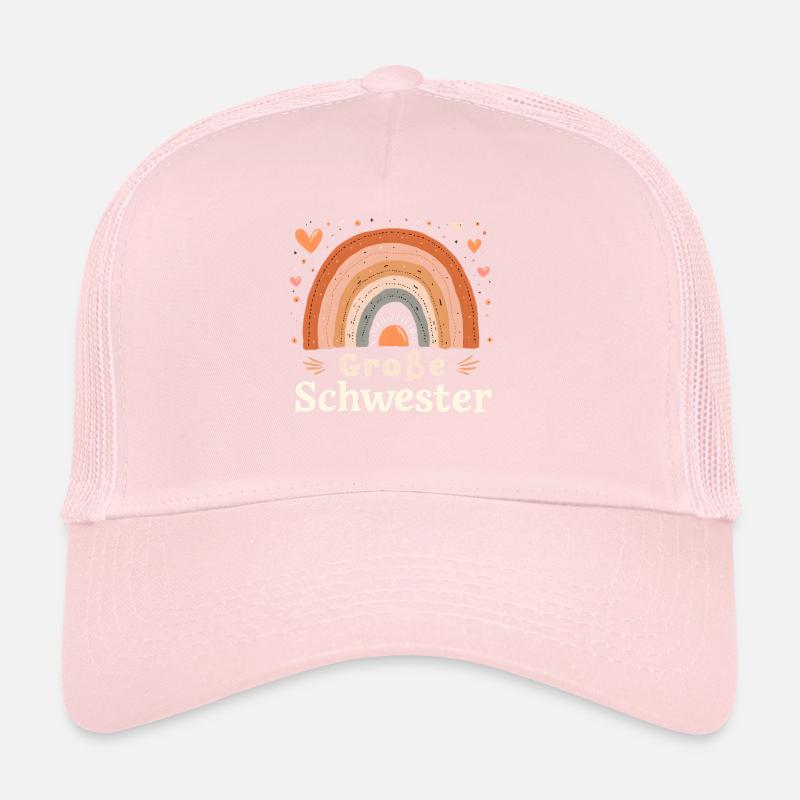 Große Schwester Regenbogen Boho Trucker Cap