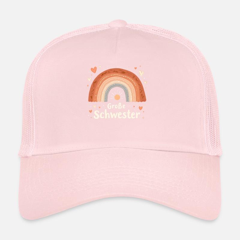 Große Schwester Regenbogen Boho Trucker Cap