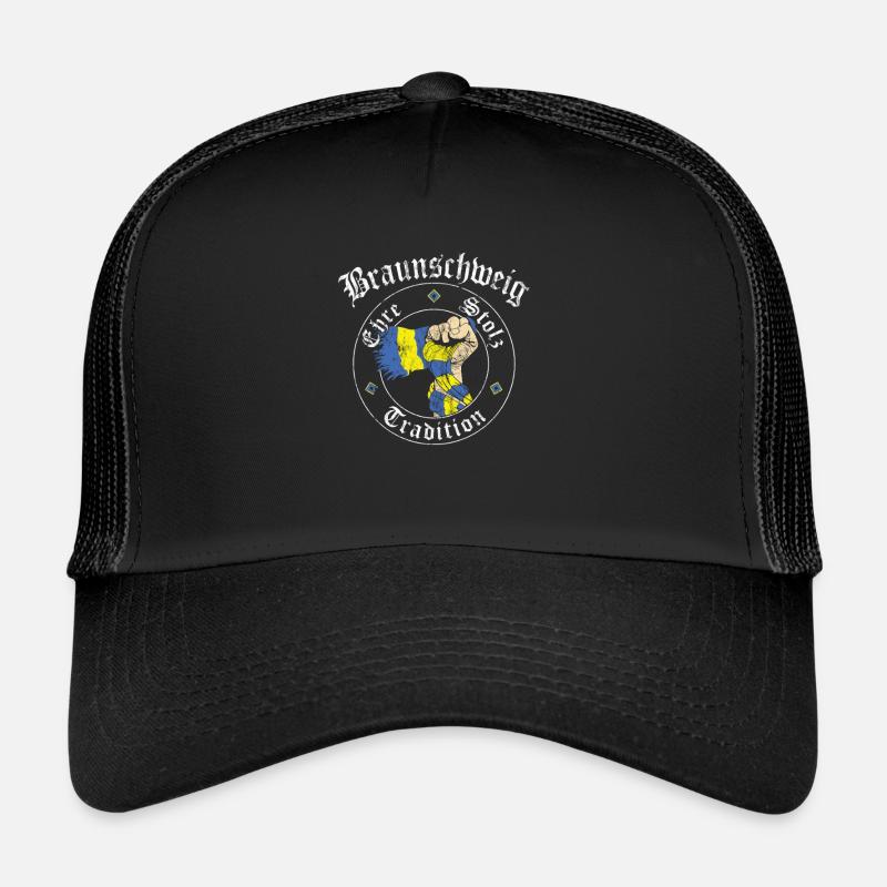 Braunschweig Ehre Stolz Tradition No II - Trucker Cap - Schwarz/Schwarz