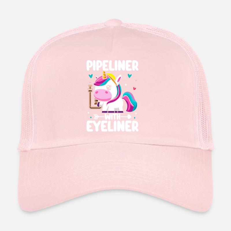 Pipeliner mit Eyeliner Weiblicher Pipeliner Trucker Cap