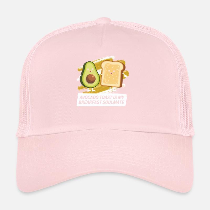 Toast à l’avocat Amateur de nourriture végétarienne Guacamole Casquette trucker 