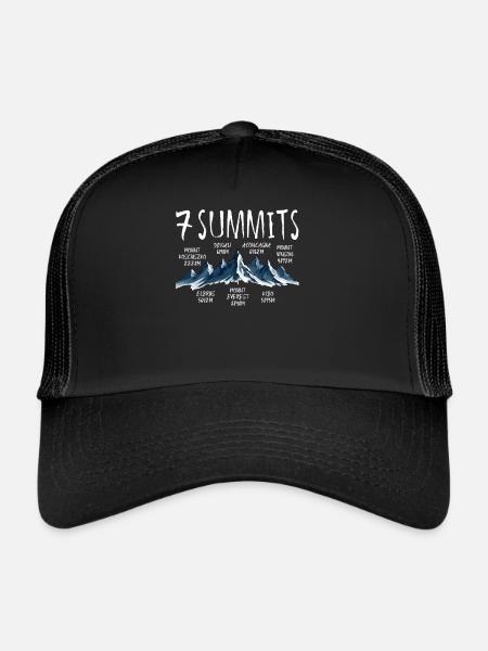 7 Summits Kosciuszko - Trucker Cap - black/black - Front