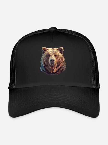 Ours Kodiak Ours Kodiak - Casquette trucker  - noir/noir - Devant