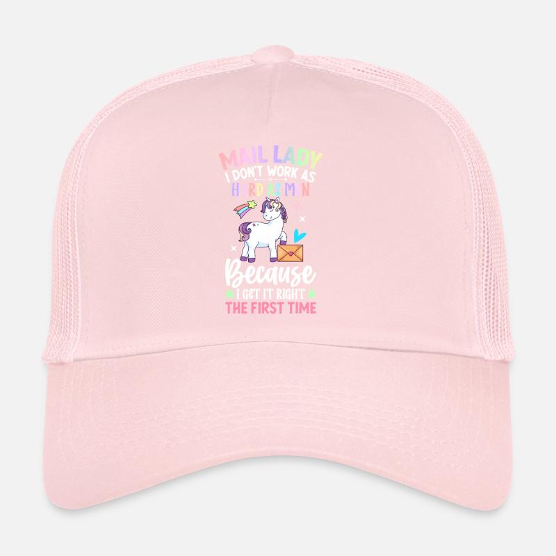 Mail Lady I Don't Work As Hard Men Postal Service Trucker Cap