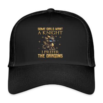 Dragon Creatures Medieval Dragon - Trucker Cap - black/black - Front
