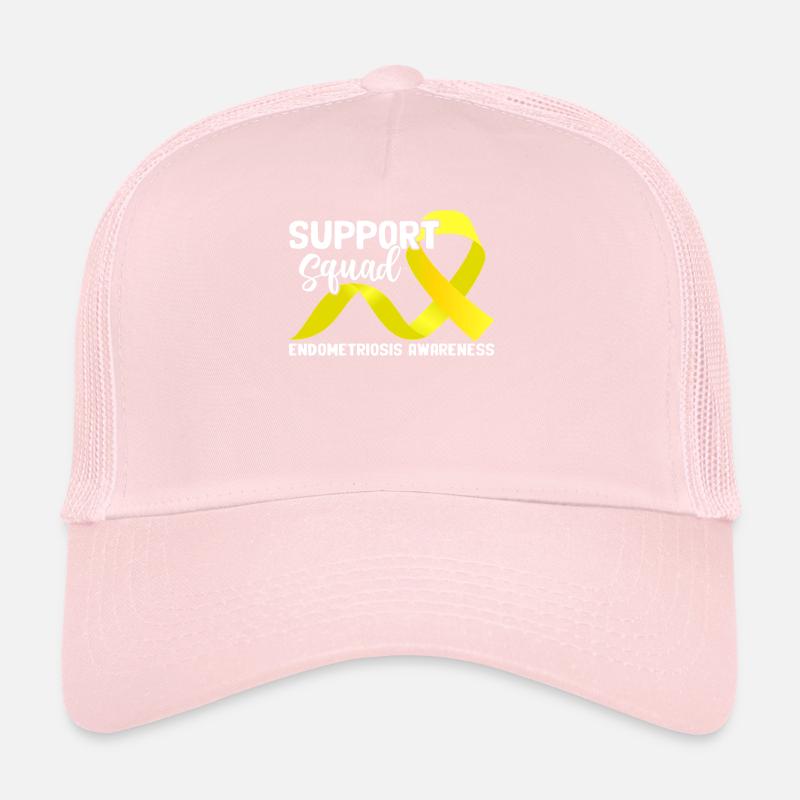 Escouade de soutien Ruban jaune Endométriose Casquette trucker 