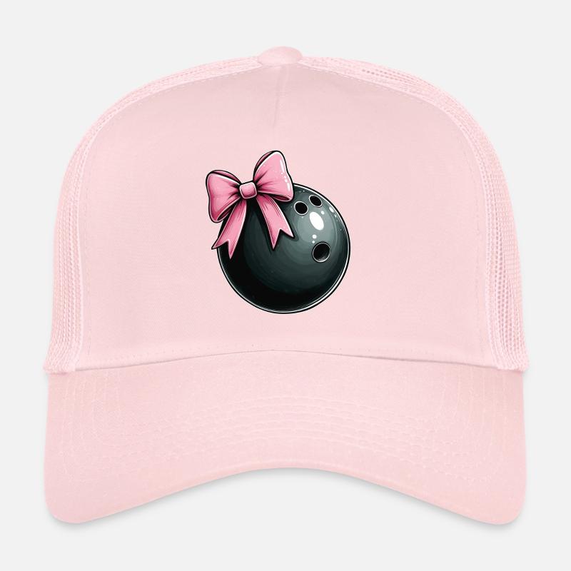 Coquette bowling bowling équipe Ruban rose Casquette trucker 