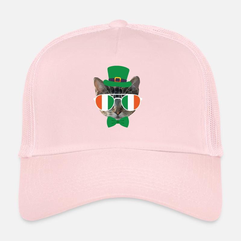 Chat Chaton de la Saint-Patrick Casquette trucker 
